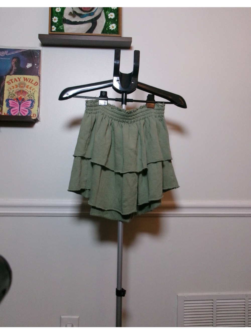 aerie Tiered Ruffle Mini Skirt